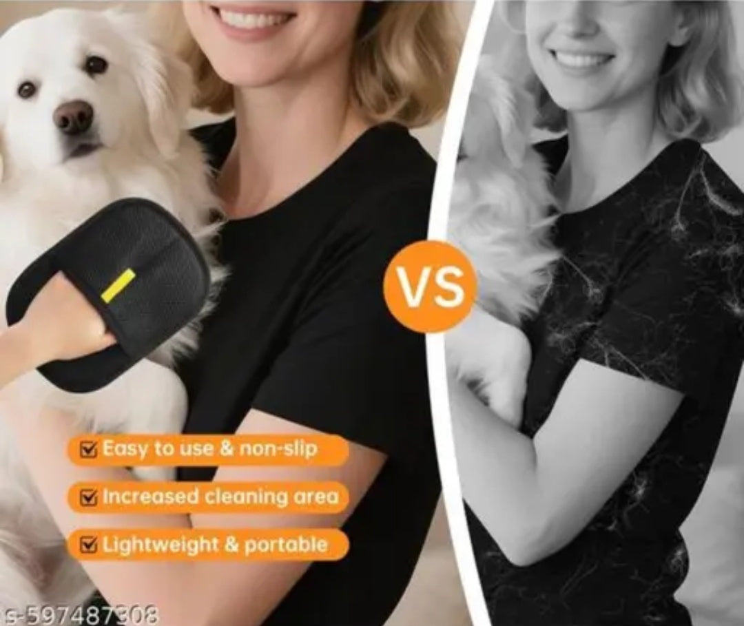 Pet hair remover gloves