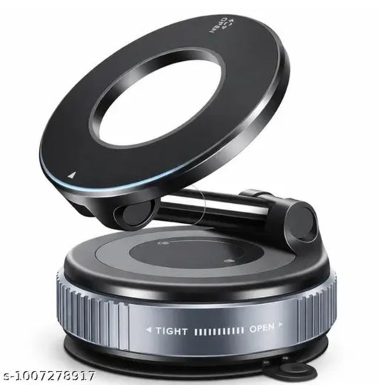 Vacuum Magnetic Car Phone Holder, Strongest Suction Cup 360° Adjustable